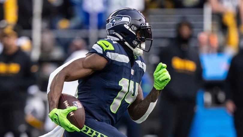 Seattle Seahawks wide receiver DK Metcalfs dåliga humör